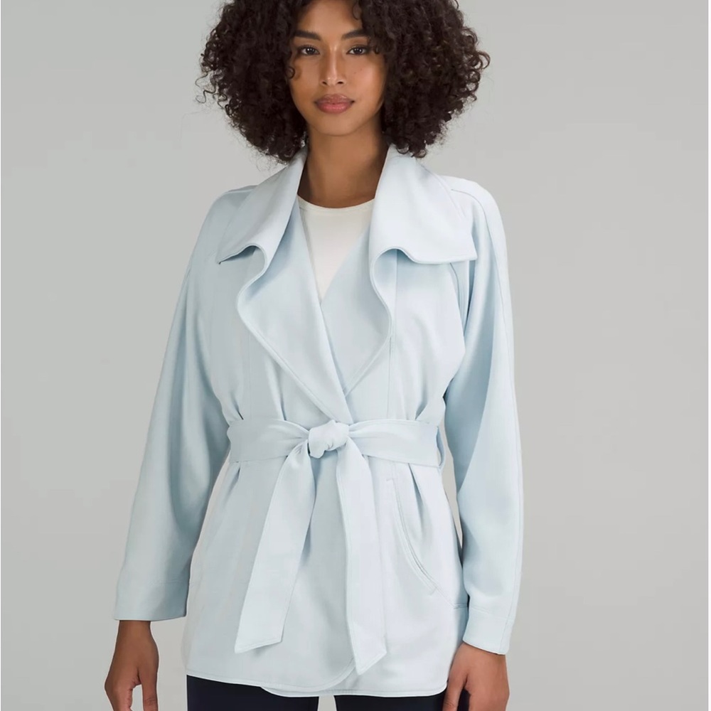 Lululemon Softsteme Belted Wrap Powder Blue Size XS/S